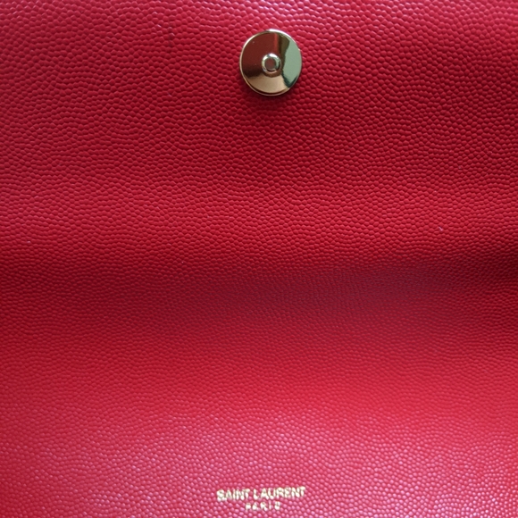 YSL Cassandre Lipstick Red Clutch - Picture 6 of 8